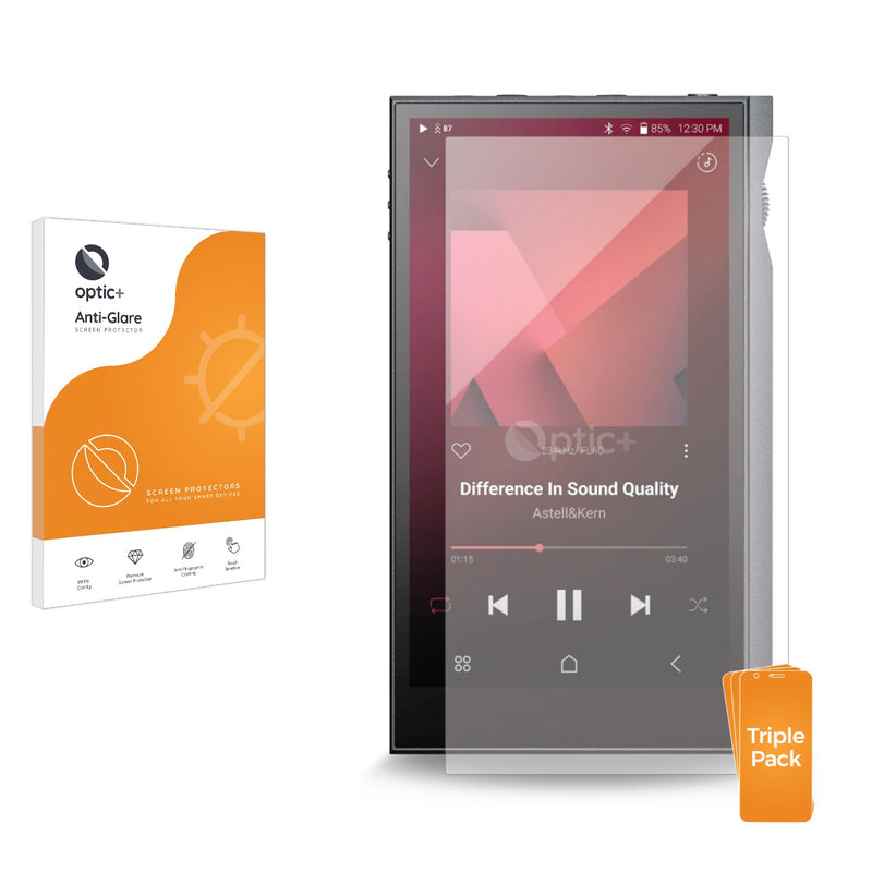 3pk Optic+ Anti-Glare Screen Protectors for Astell&Kern KANN Ultra