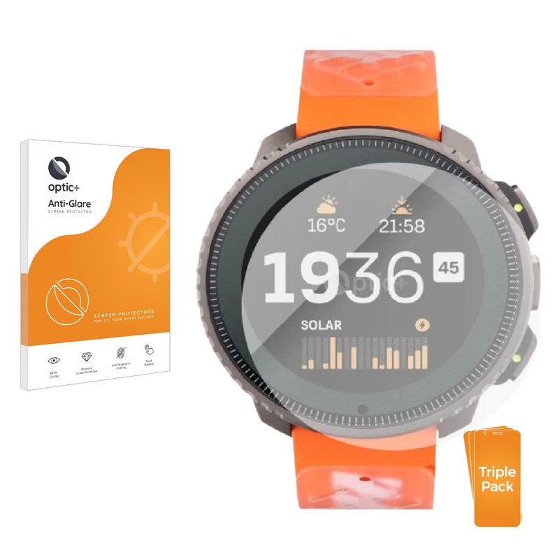 3pk Optic+ Anti-Glare Screen Protectors for Suunto x Mammut Vertical