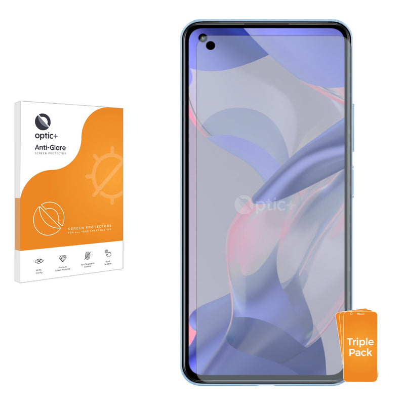 3pk Optic+ Anti-Glare Screen Protectors for Xiaomi 11 Lite 5G NE