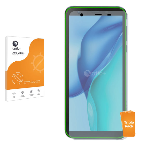 3pk Optic+ Anti-Glare Screen Protectors for Blackview BV6300 Pro