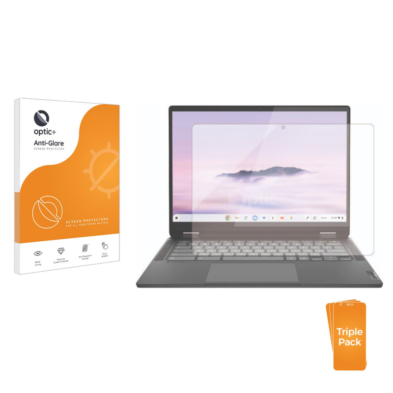 3-pack of Anti-Glare Screen Protectors for Lenovo IdeaPad Flex 5i Chromebook Plus 14 Gen 7