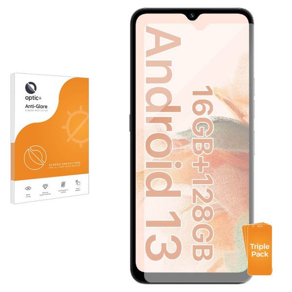 3pk Optic+ Anti-Glare Screen Protectors for Umidigi A15C