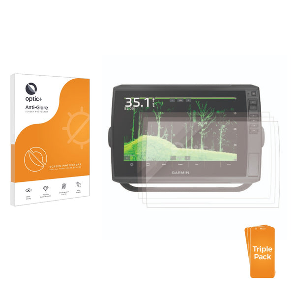 3-pack of Anti-Glare Screen Protectors for Garmin echoMAP Ultra2 105SV