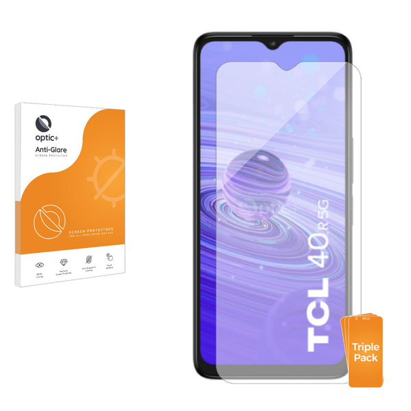 3pk Optic+ Anti-Glare Screen Protectors for TCL 40 R