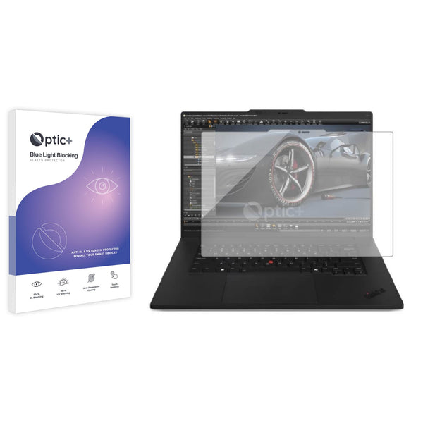 Blue Light Blocking Screen Protector for Lenovo ThinkPad P1 Gen 7 16 Touch.