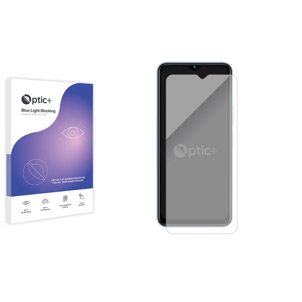 Optic+ Blue Light Blocking Screen Protector for Vivo Y22s