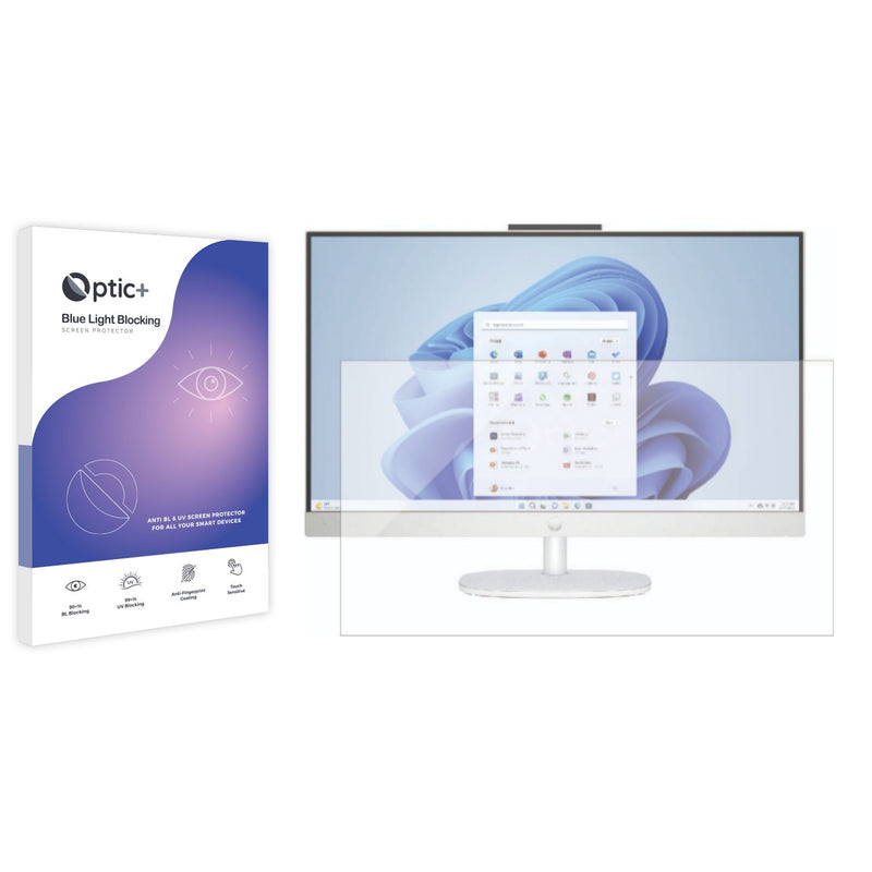 Blue Light Blocking Screen Protector for HP 27-CR1001A All-In-One PC.