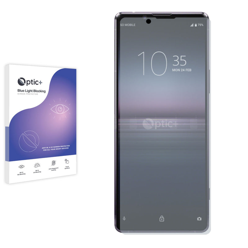 Optic+ Blue Light Blocking Screen Protector for Sony Xperia 1 II