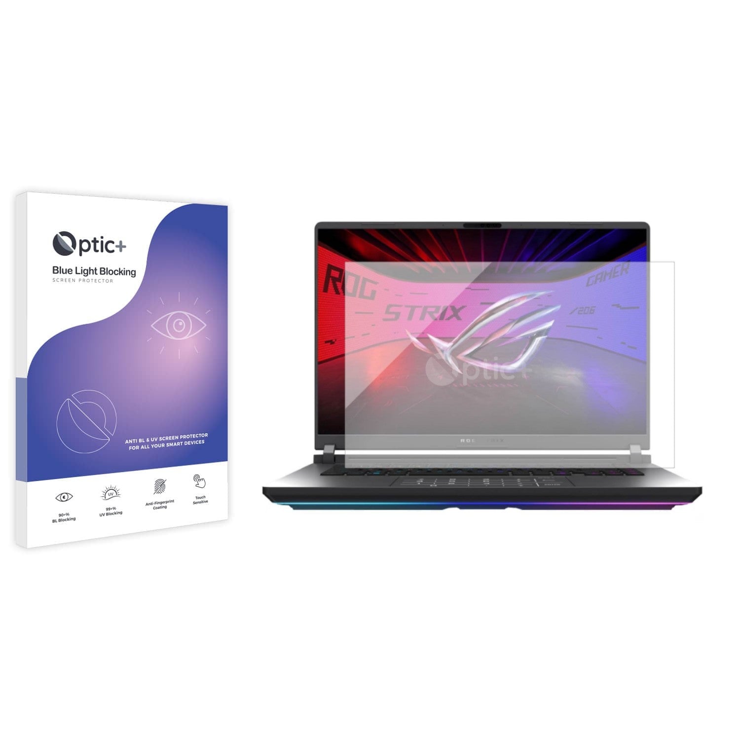 Optic+ Blue Light Blocking Screen Protector for ASUS ROG Strix G16 2025 ...