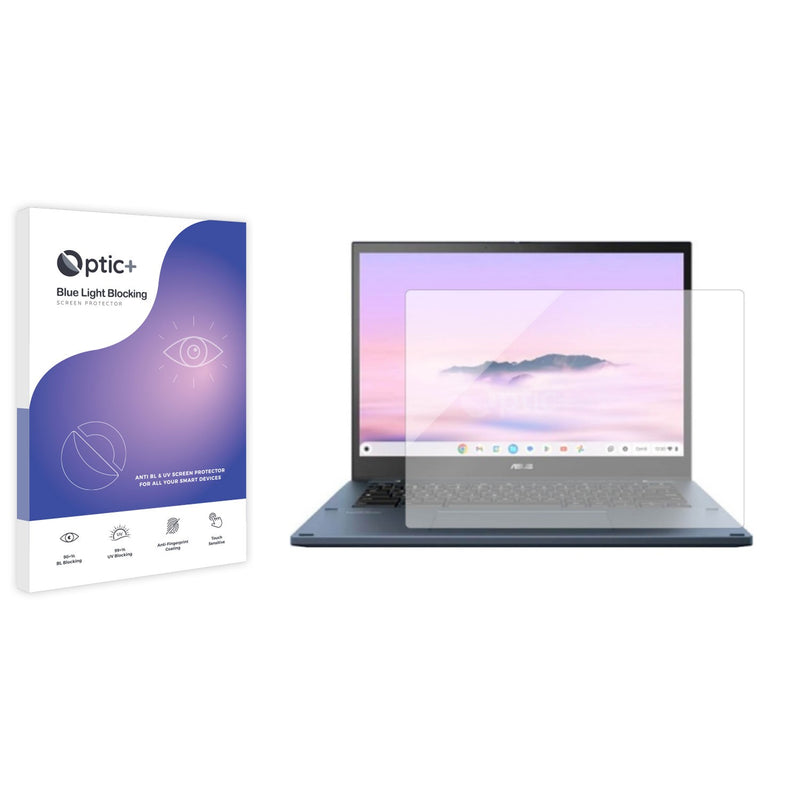 Blue Light Blocking Screen Protector for ASUS Chromebook Plus CM3401FFA.