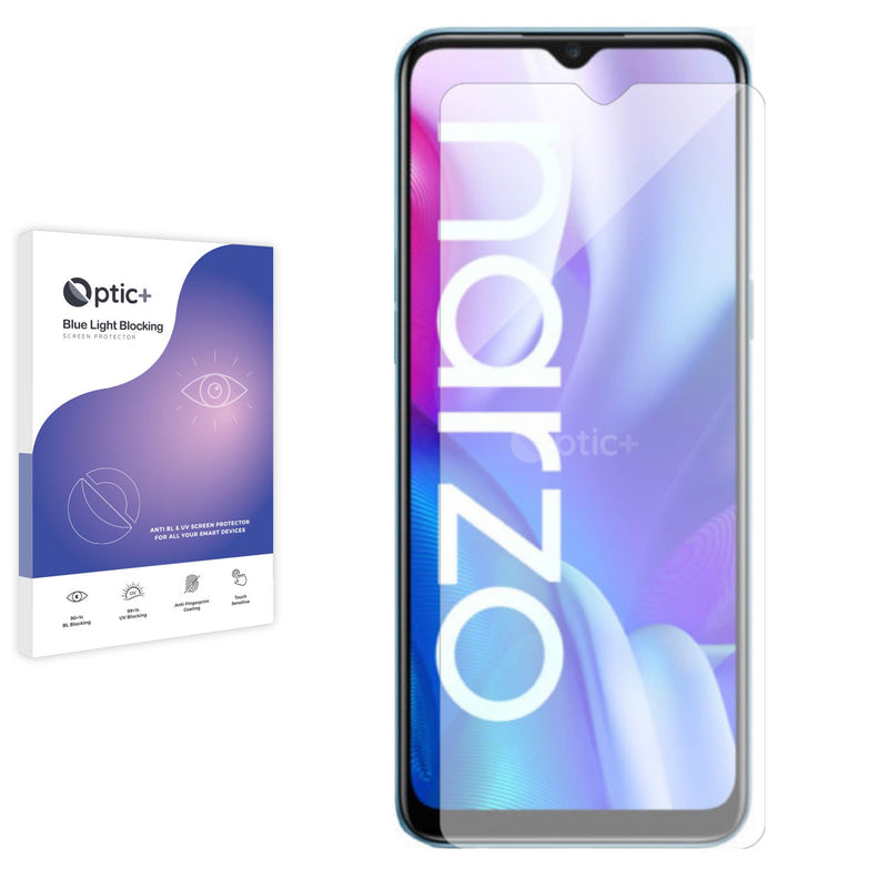 Optic+ Blue Light Blocking Screen Protector for realme Narzo  20A