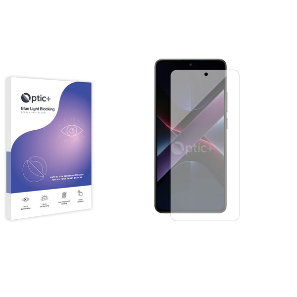 Blue Light Blocking Screen Protector for Xiaomi Poco X7 Pro.