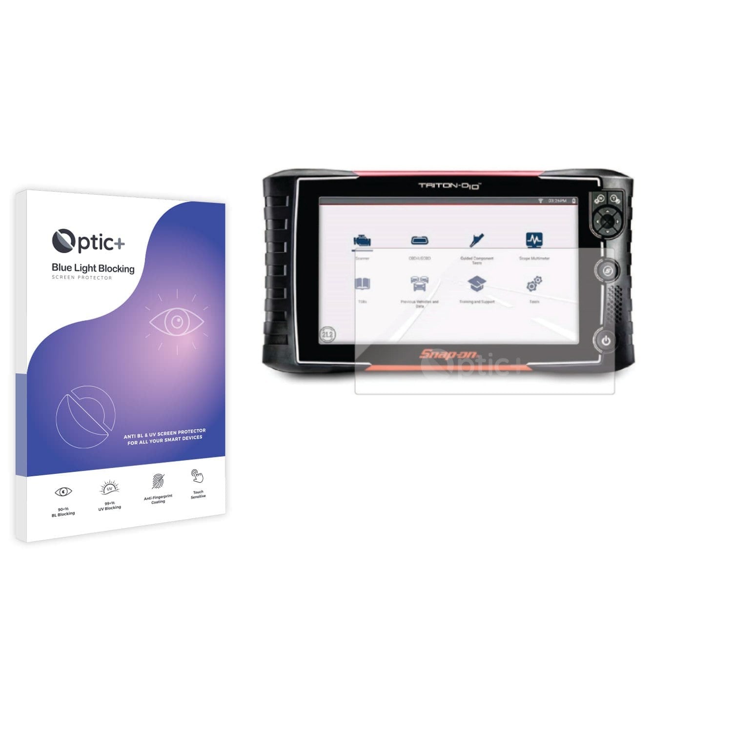 Optic+ Blue Light Blocking Screen Protector for Snap-on Solus Plus ...