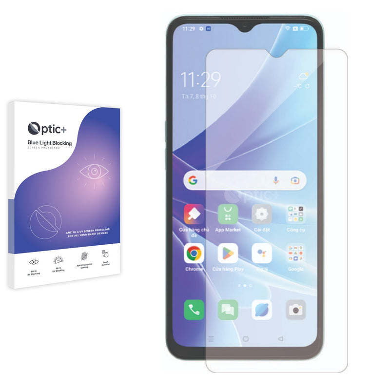 Optic+ Blue Light Blocking Screen Protector for Oppo A77s