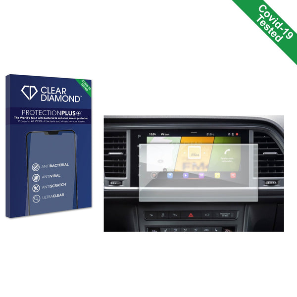 Clear Diamond Anti-viral Screen Protector for Seat Ateca Style 2021 Infotainment System 9.2