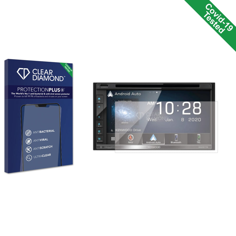 Clear Diamond Anti-viral Screen Protector for Kenwood DNX577S