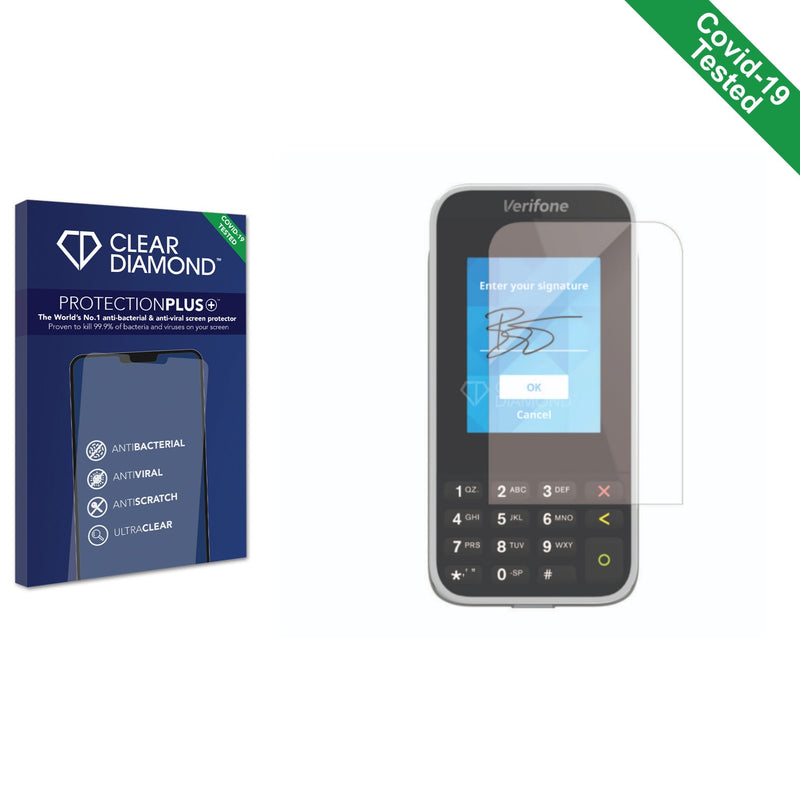 Clear Diamond Anti-viral Screen Protector for Verifone mPOS e285