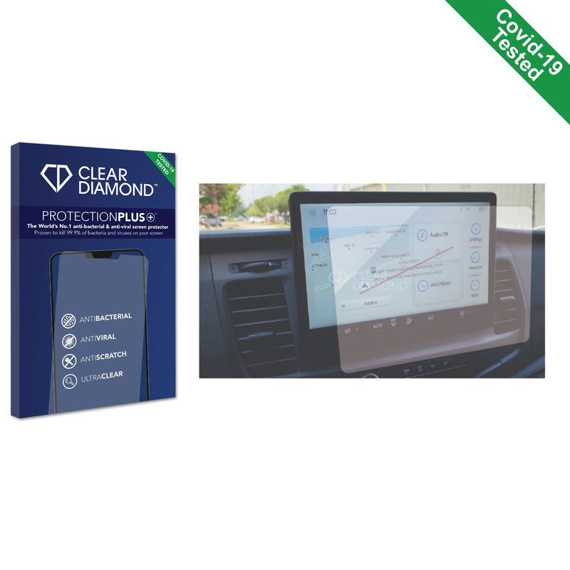 Clear Diamond Anti-viral Screen Protector for Ford Tourneo Sync 4 8"