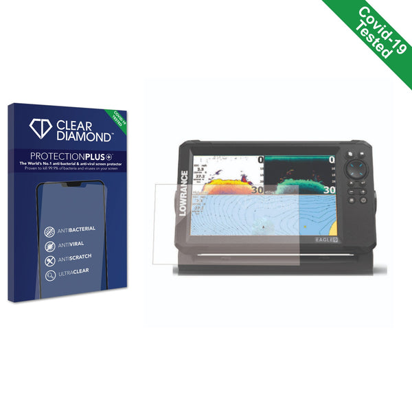 Clear Diamond Anti-viral Screen Protector for Lowrance Eagle