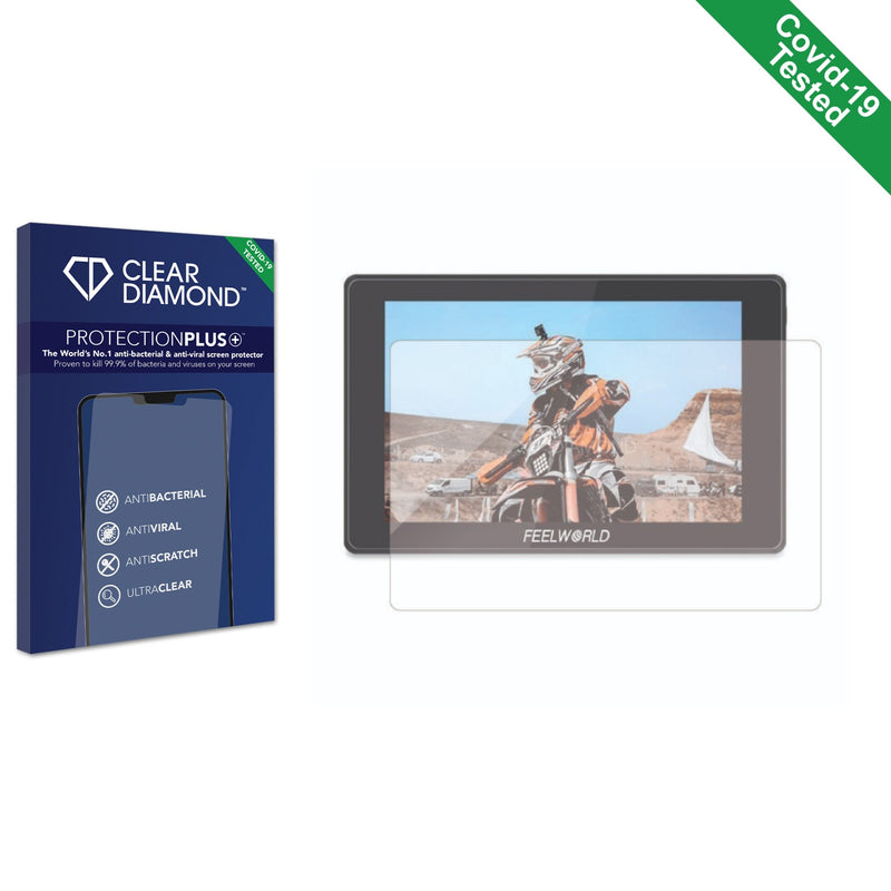 Clear Diamond Anti-viral Screen Protector for FeelWorld SH7 7" Monitor