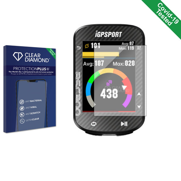 Clear Diamond Anti-viral Screen Protector for igpsport BSC300