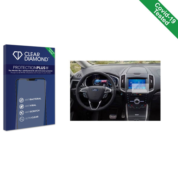Clear Diamond Anti-viral Screen Protector for Ford Galaxy Hybrid 8 2022
