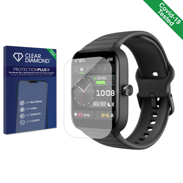 Clear Diamond Anti-viral Screen Protector for Smartwatch IDW15 1.8"