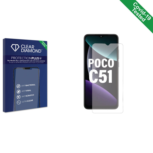 Clear Diamond Anti-viral Screen Protector for Xiaomi Poco C51