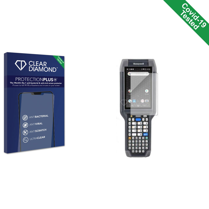 Clear Diamond Anti-viral Screen Protector for Honeywell Dolphin CK65
