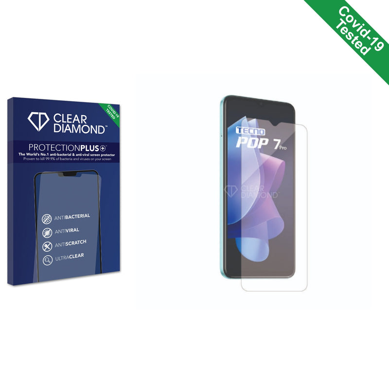 Clear Diamond Anti-viral Screen Protector for Tecno Pop 7