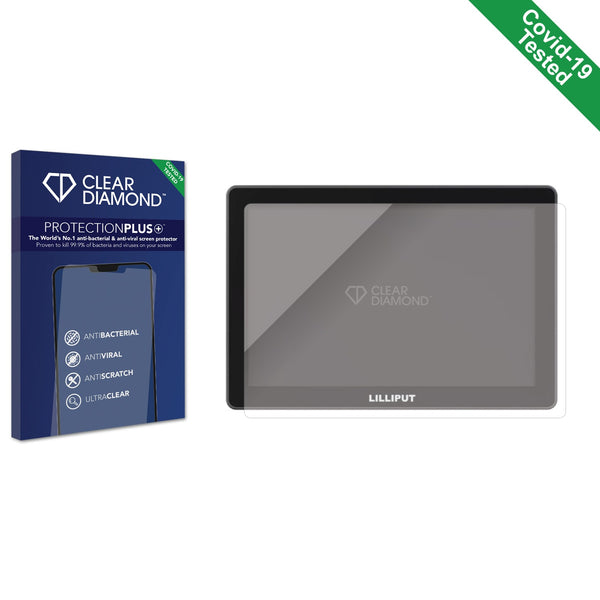 Clear Diamond Anti-viral Screen Protector for Lilliput HT10S 10.1" Monitor