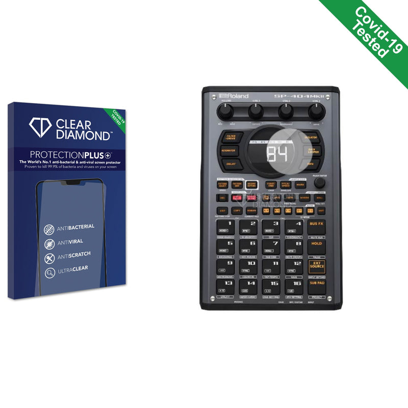 Clear Diamond Anti-viral Screen Protector for Roland SP-404MKII