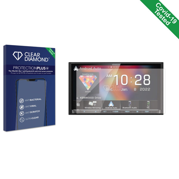 Clear Diamond Anti-viral Screen Protector for Kenwood DMX9708S