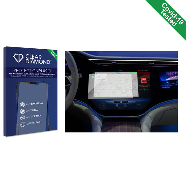 Clear Diamond Anti-viral Screen Protector for Mercedes-Benz EQS 2022-2023