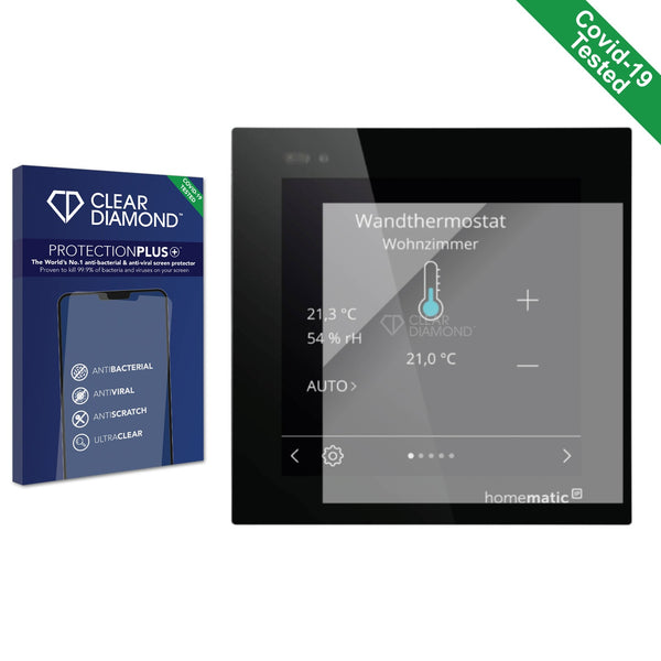 Clear Diamond Anti-viral Screen Protector for homematic IP Wired Glass Display - plus (HmIPW-WGD-PL)