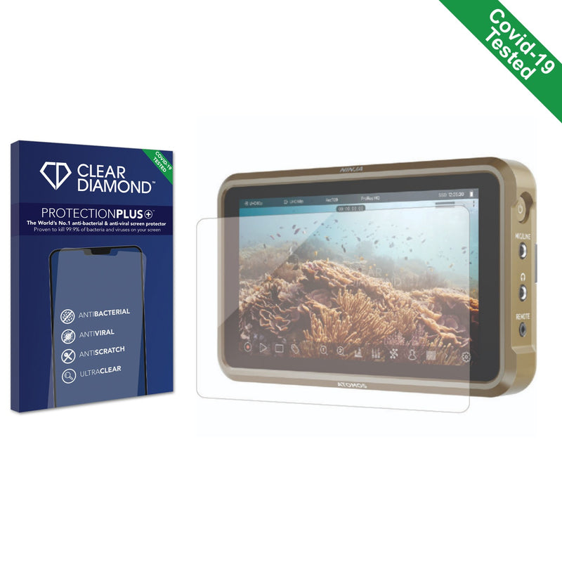 Clear Diamond Anti-viral Screen Protector for Atomos Ninja 5.2" Monitor