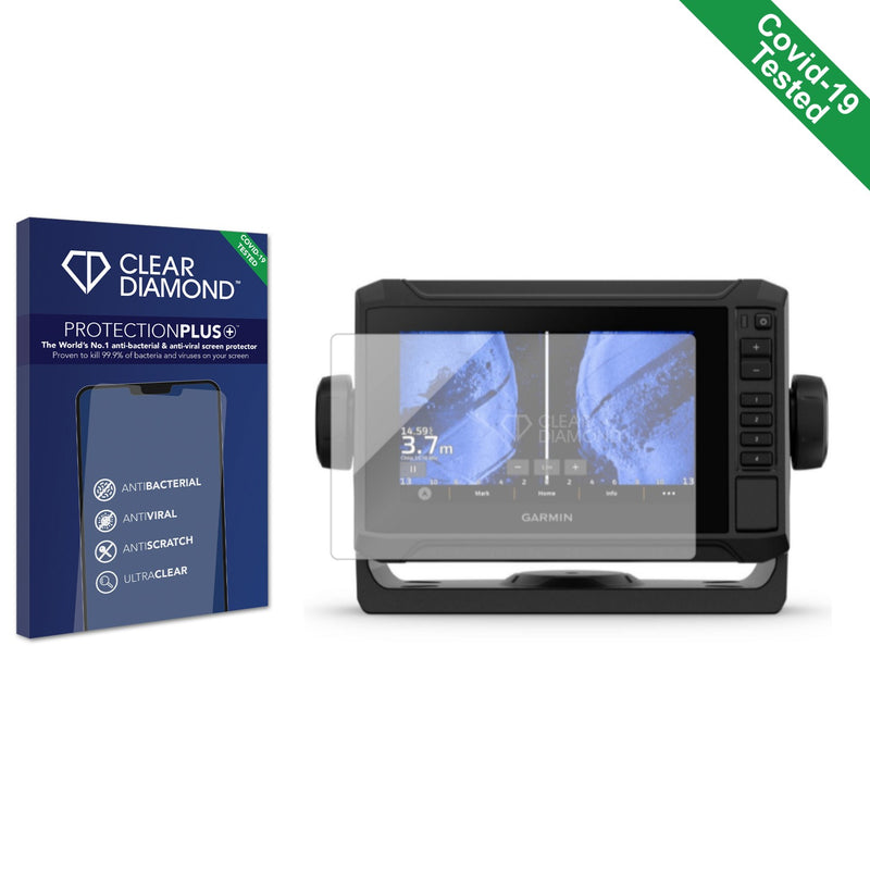 Clear Diamond Anti-viral Screen Protector for Garmin ECHOMAP UHD2 6