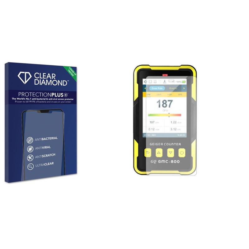 Anti-bacterial Screen Protector for GQ Electronics GMC-800 Geiger Counter