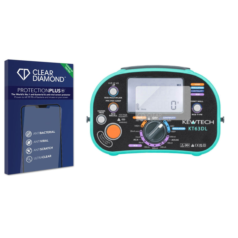 Anti-bacterial Screen Protector for Kewtech KT63DL