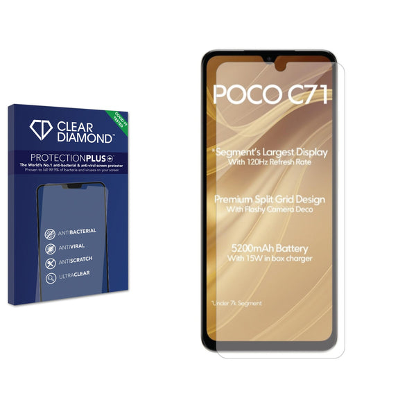 Anti-bacterial Screen Protector for Xiaomi Poco C71