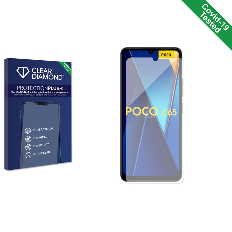 Clear Diamond Anti-viral Screen Protector for Xiaomi Poco C65