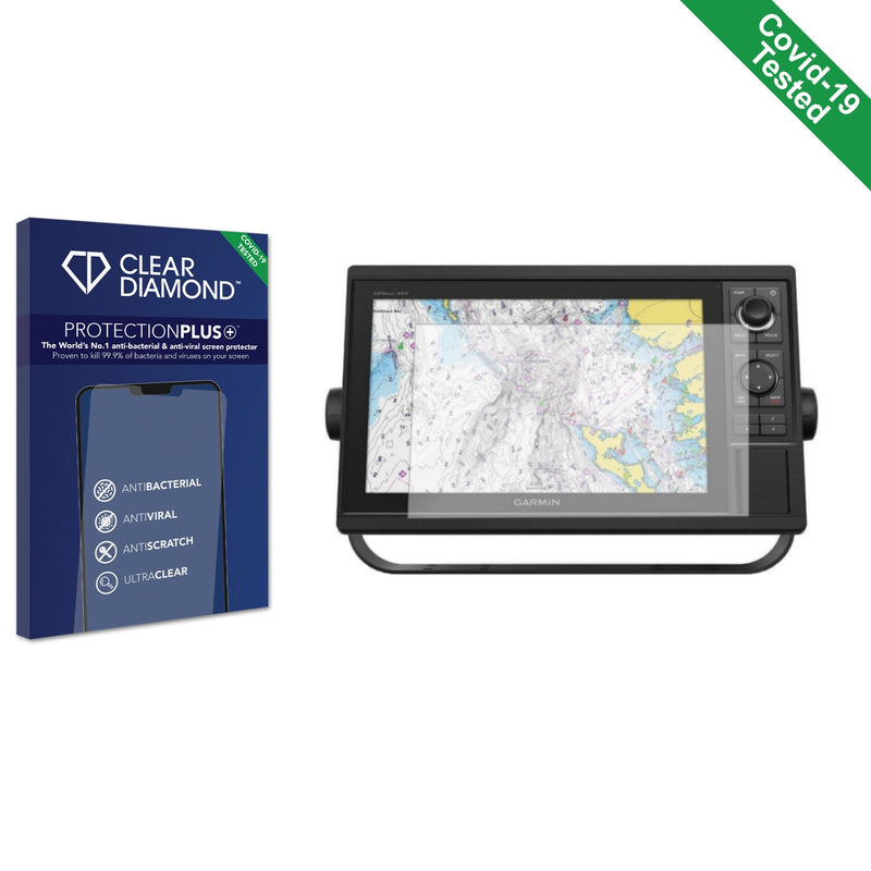 Clear Diamond Anti-viral Screen Protector for Garmin GPSMAP 1242xsv