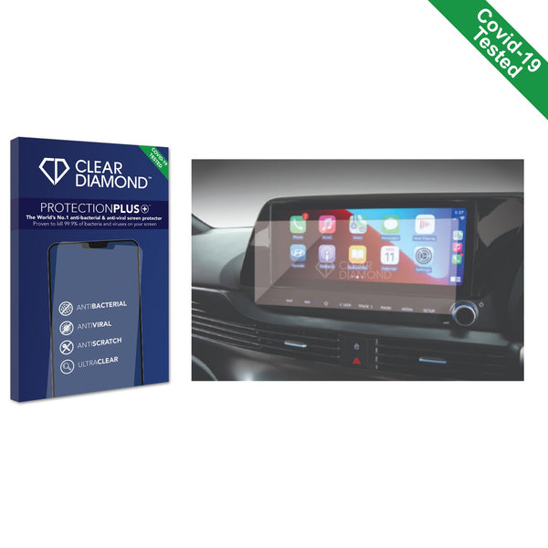 Clear Diamond Anti-viral Screen Protector for Hyundai i20N 2023  