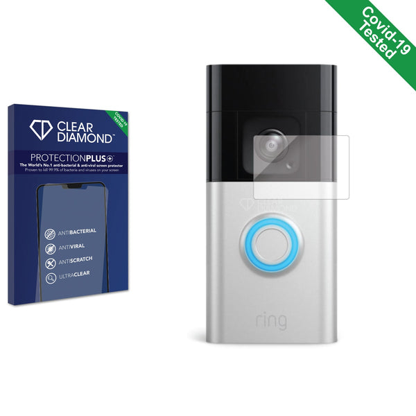 Clear Diamond Anti-viral Screen Protector for Ring Video Doorbell 4