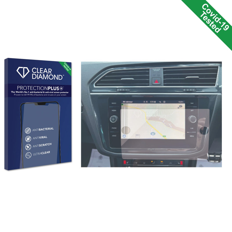 Clear Diamond Anti-viral Screen Protector for Volkswagen Tiguan R-Line Discover Pro Max 15