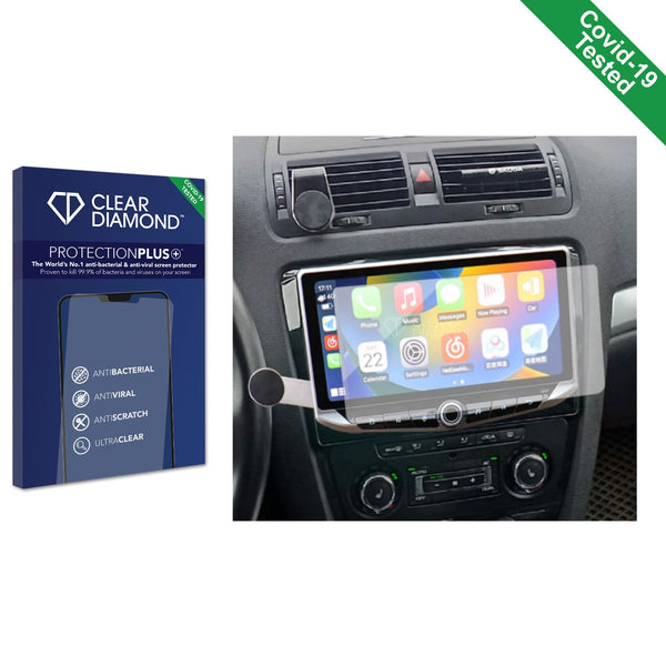 Clear Diamond Anti-viral Screen Protector for Junsun V1 Plus 10 Skoda Octavia 2 2008 - 2013