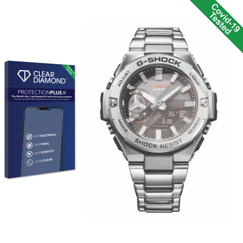 Clear Diamond Anti-viral Screen Protector for Casio G-Shock GST-B500D-1A