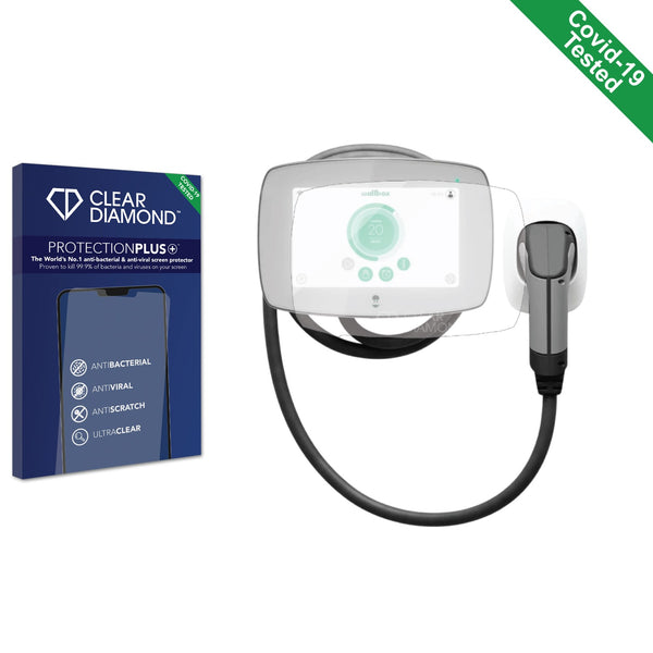 Clear Diamond Anti-viral Screen Protector for Wallbox Commander 2