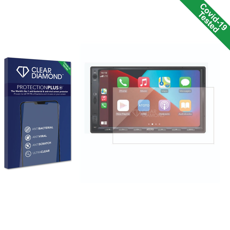 Clear Diamond Anti-viral Screen Protector for Atoto F7 WE