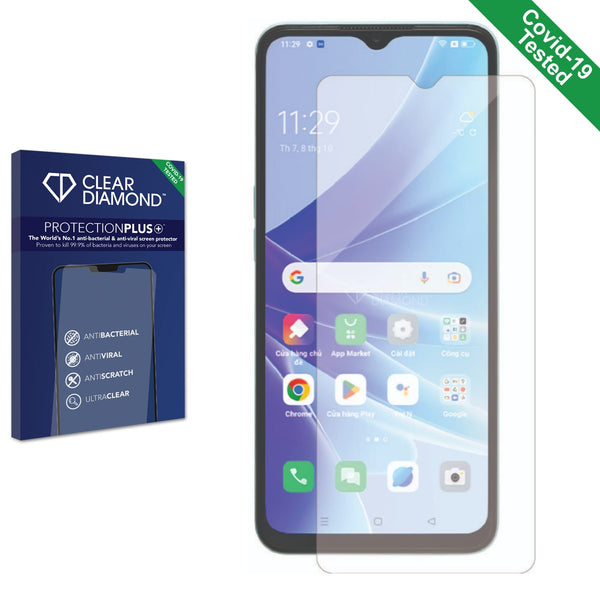 Clear Diamond Anti-viral Screen Protector for Oppo A77s